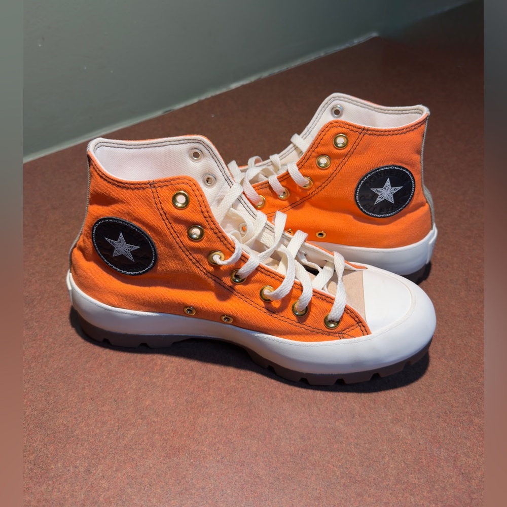 Converse Bold Orange High-Top Sneakers
